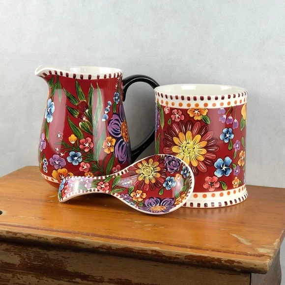 Dolly Parton Floral Kitchen Set - Picture 2 of 10